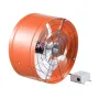 Gable Mount Fan, 15 Inch Attic Exhaust Fan with Adjustable Thermostat & Outer Mesh, 1650 CFM House Ventilator Cools Up to 2360 S