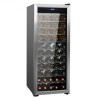 80-Bottle Wine Cooler Dual Zone Freestanding Refrigerator LED Light Lock