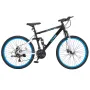  Mountain Bike, 26 inch MTB Bicycle with Full Dual Suspension, 21 Speed Twist Shifting, Comfort Saddle, Dual Disc Brake, Al