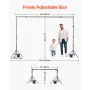 Baggrundsbaggrundsbaggrundsstativ Kit 7 x 10 ft til fest- og