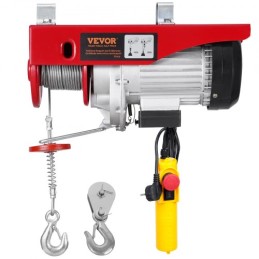 Electric Hoist Crane Winch 880 lbs med 14 ft kablet fjernbetjening 230V