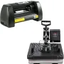 5 In 1 Digital 15"x12" Heat Press&14 in Vinyl Cutter w/ Signmaster Software