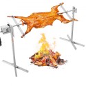 56" Electric BBQ Rotisserie Grill Kit Stainless Steel Grill 132lb Pig Lamb
