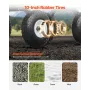 680 Lbs Steel Garden Cart on Wheels, Heavy Duty Garden Wagon Cart Pullable, Metal Outdoor Utility Yard Wagon Carts with 10" Tire