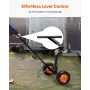 Trailer Dolly, 600lbs Tongue Weight Capacity, Carbon Steel Trailer Mover with 1-7/8 in Hitch Ball and 10 in Solid Tires, Portabl