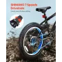 20 "Mountain Bike MTB Bicycle Shimano 7 Speed ​​Carbon Steel