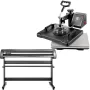 Heat Press 12 "X15" Vinyl Cutter Plotter 53 "Graphics Printer