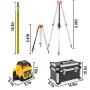 Rotary Green Laser Kit 500m+1,65 m aluminiumstativ+5 m