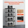 Opbevaringshylder 16 "D X 32" W X 62,8 "H 5-lags
