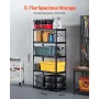 Storage Shelves, 2000 lbs, 5 Tier Garage Storage Shelving, 16" D x 32" W x 62.8" H Adjustable Metal Shelves for Garage Shelves U