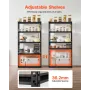 Storage Shelves, 2000 lbs, 5 Tier Garage Storage Shelving, 16" D x 32" W x 62.8" H Adjustable Metal Shelves for Garage Shelves U