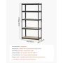 Storage Shelves, 2000 lbs, 5 Tier Garage Storage Shelving, 16" D x 32" W x 62.8" H Adjustable Metal Shelves for Garage Shelves U