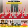 Crowd Control Stanchion, sæt med 8 stykker stanchion sæt