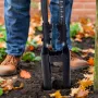 Post Hole Digger, Heavy Duty Post Hole Digger with Fiberglass Handle, Manual Hole Digger with Scale Markings and Metal Blade, Po