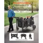 Vogn klapvogn til 4 børn push pull quad sammenfoldelig klapvogn