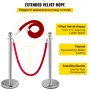 Crowd Control Stanchion, sæt med 8 stykker stanchion sæt