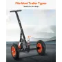 Trailer Dolly, 1000lbs Tongue Weight Capacity, Carbon Steel Trailer Mover with 2 inch Ball, 14 inch Pneumatic Tires, Portable To