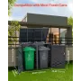Skrald Opbevaring Skur til 2 skraldecontainer