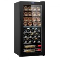 32-Bottle Wine Cooler Dual Zone Freestanding Refrigerator with LED Light