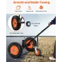 Trailer Dolly, 1200lbs Tongue Weight Capacity, Carbon Steel Trailer Mover with 2 inch Ball, 15.2 inch Pneumatic Tires, Portable 