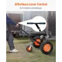 Trailer Dolly, 1200lbs Tongue Weight Capacity, Carbon Steel Trailer Mover with 2 inch Ball, 15.2 inch Pneumatic Tires, Portable 