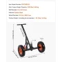 Trailer Dolly, 1200lbs Tongue Weight Capacity, Carbon Steel Trailer Mover with 2 inch Ball, 15.2 inch Pneumatic Tires, Portable 