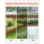 Steel Landscape Edging, 6 Packs 40 x 8 in Weather-Resistant & Pre-Rust Metal Landscape Edging, Bendable Garden Edging Border, Sh