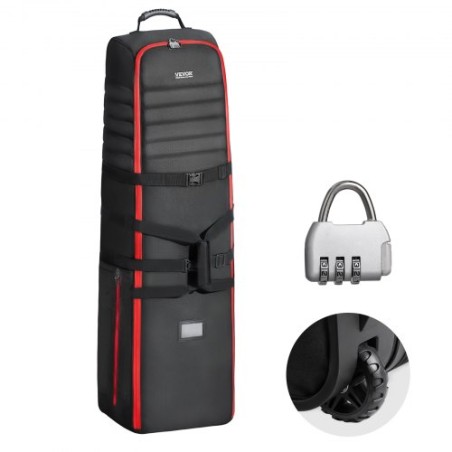 Golf Club Travel Bag Golf Bagage Case Cover With Wheels 1000D Nylon