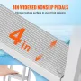 Dock Ladder Flip Up 5 Steps, 350lbs Load Capacity, Aluminum Pontoon Boat Ladder with 4" Wide Step & Anti-Slip Design Pedal,Swimm