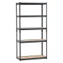 Storage Shelves, 2000 lbs, 5 Tier Garage Storage Shelving, 16" D x 36" W x 71.4" H Adjustable Metal Shelves for Garage Shelves U