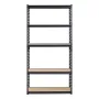 Storage Shelves, 2000 lbs, 5 Tier Garage Storage Shelving, 16" D x 36" W x 71.4" H Adjustable Metal Shelves for Garage Shelves U