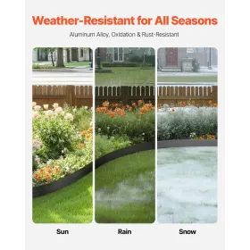 Metal Landscape Edging 10Packs 60in Rust-Resistant Bendable for Yard Garden