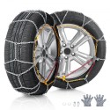 Snow Chains Manganese Alloy Steel Traction Snow Wheels Chains Silver 2PCS