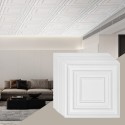 Ceiling Tiles 12-Pack 24 x 24 in PVC Easy Installation White Peg Pattern