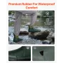 Women's Deck Boots, Waterproof Fishing Rain Boots, Anti-Slip Ankle Rubber Boots, Gardening Insulated Mud Boots, Neoprene Rubber,