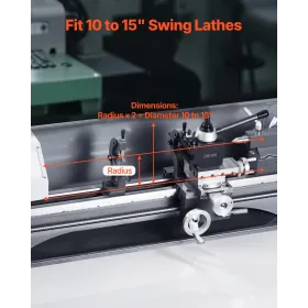 Quick Change Tool Post Set 6 PCS Lathe-værktøjsholdere til 10 "-15" Mini drejebænk