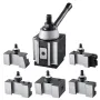 Quick Change Tool Post Set, 6 Pcs, Includes Lathe Tool Holders, Wedge Type Tool Post with Turning Tool Holder Accessories, for M