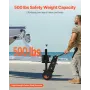 Trailer Dolly, 500lbs Tongue Weight Capacity, 13 inch-23.2 inch Height Adjustable Trailer Mover Dolly, 9-inch Pneumatic Rubber T