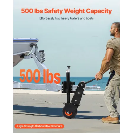 R dolly 500 kg tunge vægtkapacitet 13 til 23,2 tommer højde