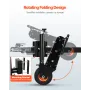 Trailer Dolly, 500lbs Tongue Weight Capacity, 13 inch-23.2 inch Height Adjustable Trailer Mover Dolly, 9-inch Pneumatic Rubber T