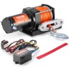 Electric Winch ATV UTV 3500 lb Synthetic Rope Waterproof Wired Control