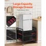 Mini Fridge Stand with Storage, 176 lb-Capacity Mini Fridge Table with 2 Drawers & 4 Swivel Wheels, Mobile Mini Fridge Shelf, Bl