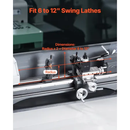Quick Change Tool Post Set 8 PCS Lathe-værktøjsholdere til 6