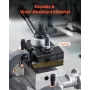 Quick Change Tool Post Set, 8 Pcs, Includes Lathe Tool Holders, Wedge Type Tool Post with Turning Tool Holder Accessories, Fit f