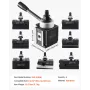 Quick Change Tool Post Set 8 PCS Lathe-værktøjsholdere til 6
