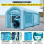 Inflatable Spray Booth Tent 13 x 8 x 7FT Inflatable Paint Booth Tent Car Paint Booth Giant Workstation 210D Oxford Fabric With 2