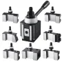 Quick Change Tool Post Set, 8 Pcs, Includes Lathe Tool Holders, Wedge Type Tool Post with Turning Tool Holder Accessories, Fit f