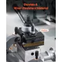 Quick Change Tool Post Set, 6 Pcs, Includes Lathe Tool Holders, Wedge Type Tool Post with Turning Tool Holder Accessories, Fit f