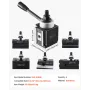 Quick Change Tool Post Set 6 PCS Lathe-værktøjsholdere til 6