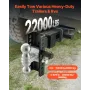 Justerbar trailerhitch 2.5 "Modtager 6" Drop Tri-Ball Hitch